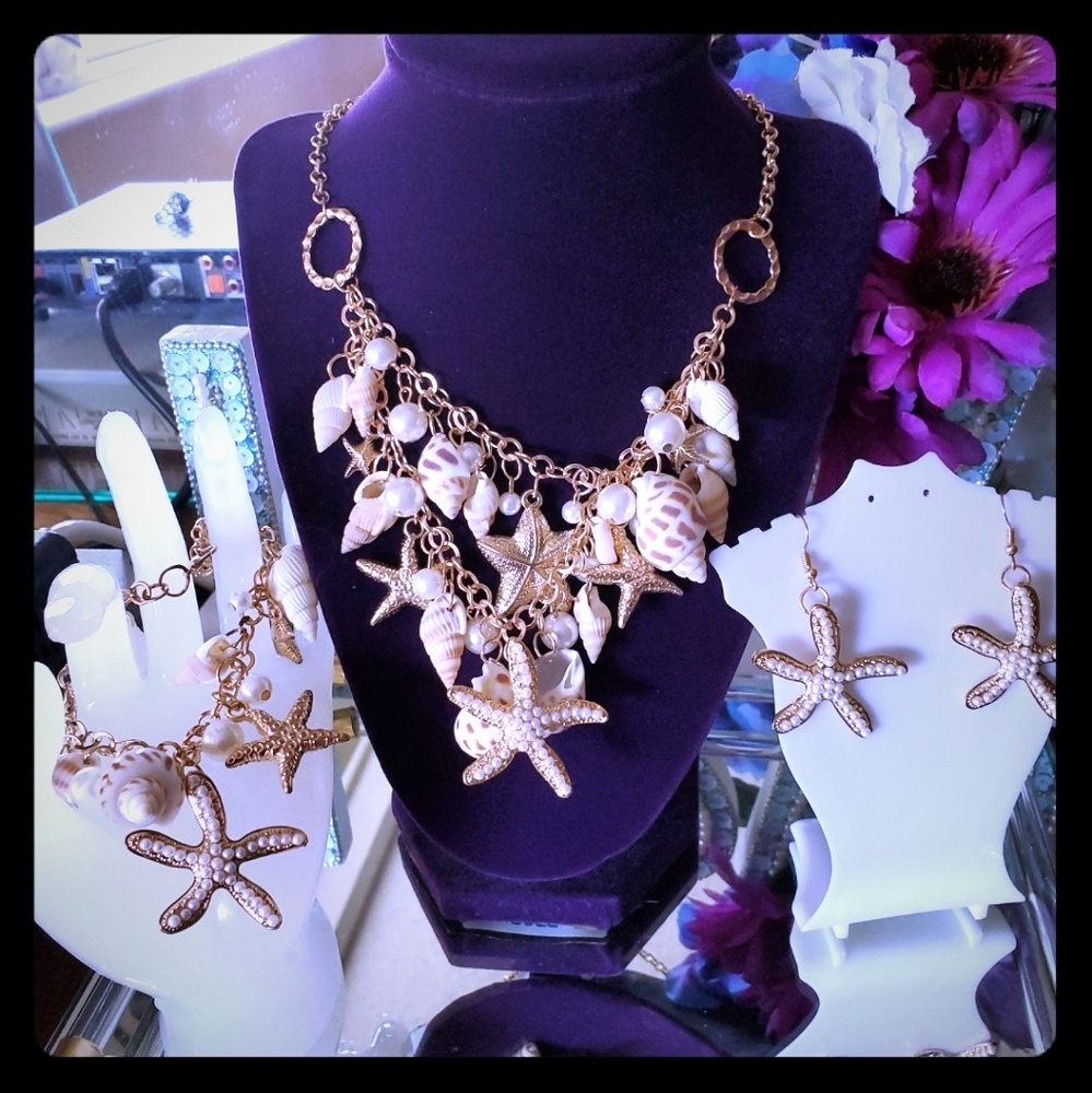 (NWT) Starfish Sea Snail Set